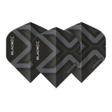 Winmau Prism Delta Metallic Black Premium Standard Dart Flights-1-Premier Darts
