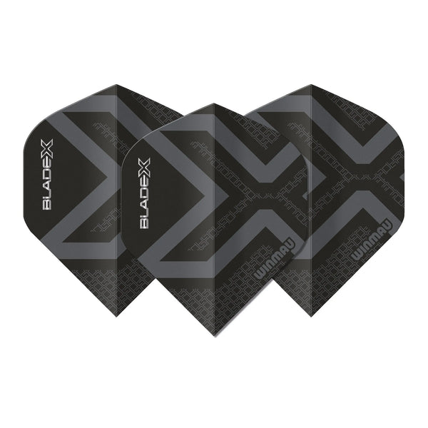 Winmau Prism Delta Metallic Black Premium Standard Dart Flights-1-Premier Darts
