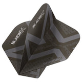 Winmau Prism Delta Metallic Black Premium Standard Dart Flights-2-Premier Darts