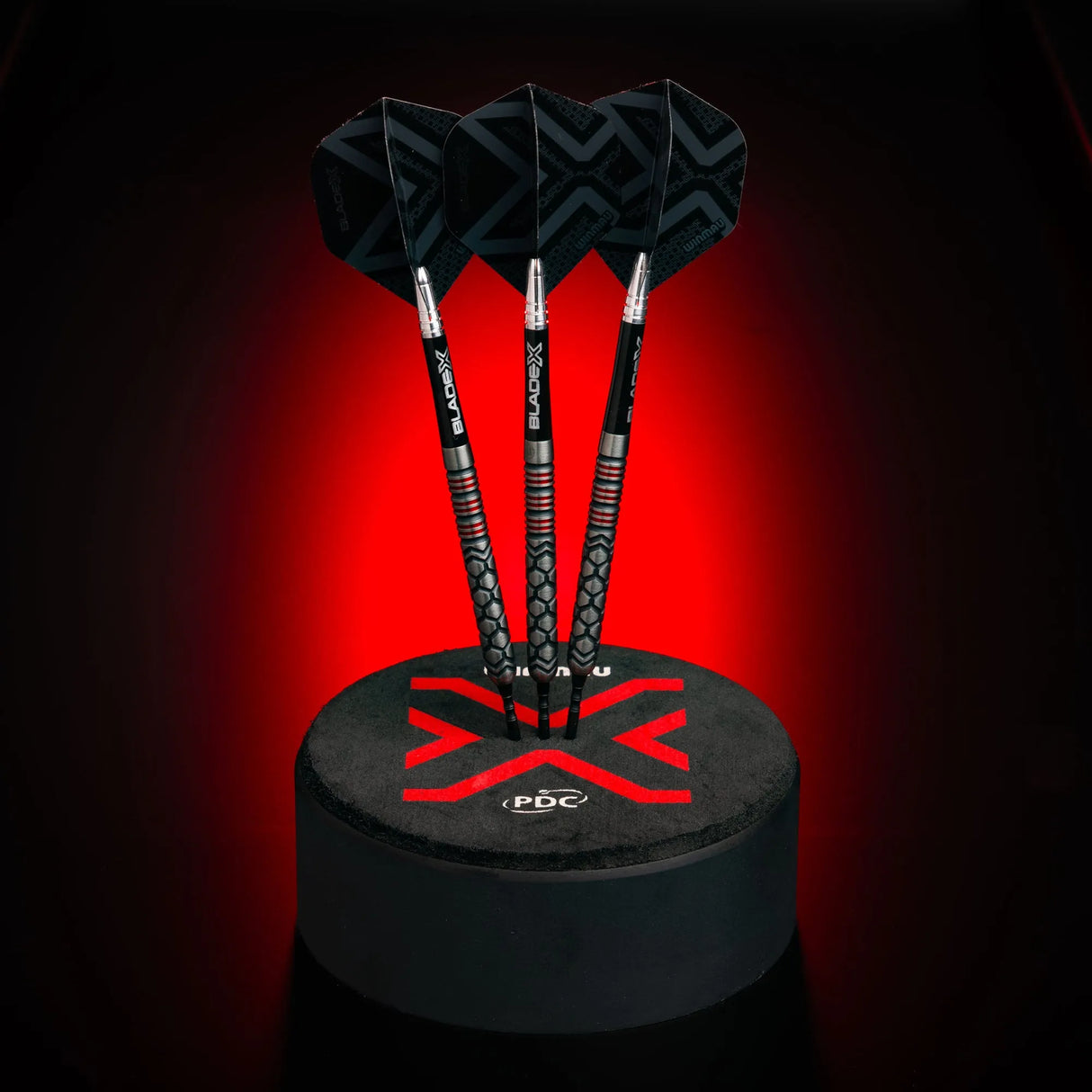 Winmau Prism Delta Metallic Black Premium Standard Dart Flights-4-Premier Darts