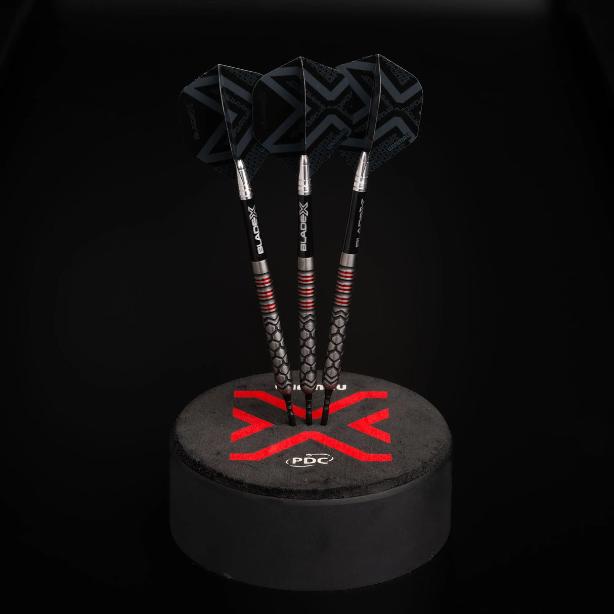 Winmau Prism Delta Metallic Black Premium Standard Dart Flights-5-Premier Darts