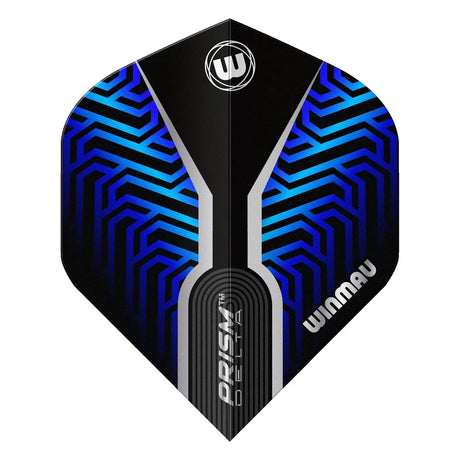 Winmau Prism Delta Black & Blue Premium Standard Dart Flights-2-Premier Darts