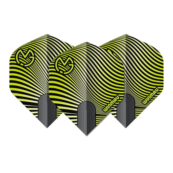 Winmau Prism Delta MvG Green & Black Premium Standard Flights-1-Premier Darts