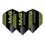 Winmau Prism Delta MvG Black & Green Logo Premium Standard Flights-1-Premier Darts