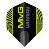 Winmau Prism Delta MvG Black & Green Logo Premium Standard Flights-2-Premier Darts