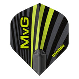 Winmau Prism Delta MvG Grey & Green Premium Standard Flights-2-Premier Darts