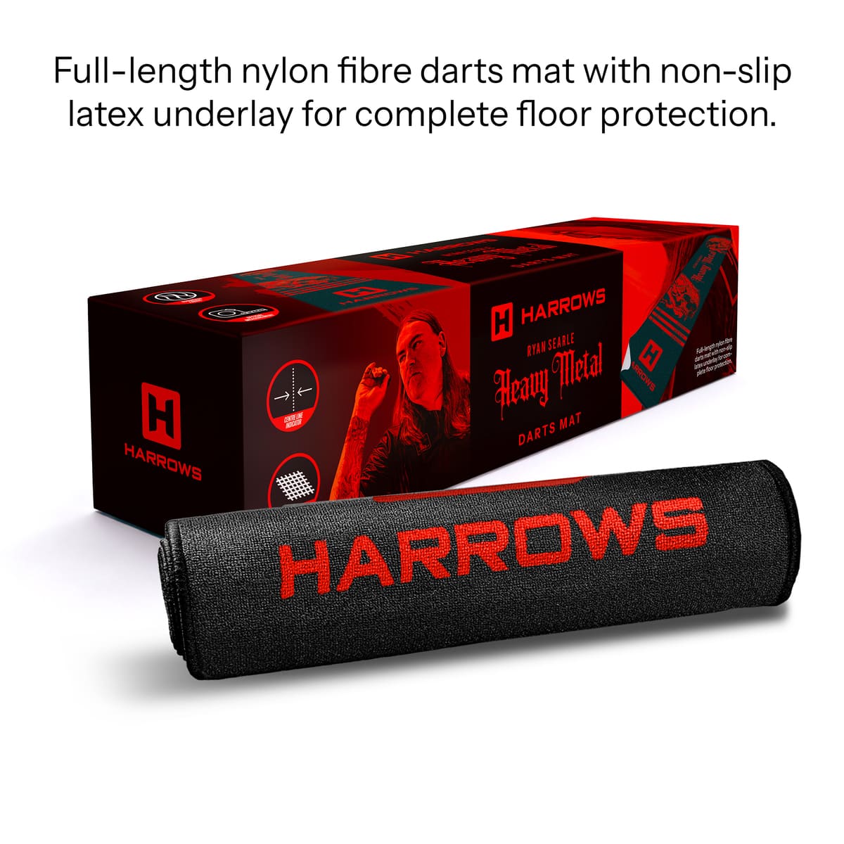 Harrows Ryan Searle Heavy Metal Mat-8-Premier Darts