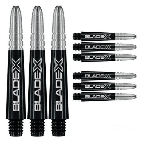 Winmau Vecta Blade X Black & Silver Dart Shafts-Dart Shafts-2-Premier Darts