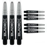 Winmau Vecta Blade X Black & Silver Dart Shafts-4-Intermediate-Premier Darts
