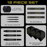 Harrows Chizzy Series 3 QP 90% Tungsten Steel Tip Darts-7-21 GRAM-Premier Darts