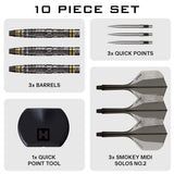 Harrows NX Luxe Tapered QP 90% Tungsten Steel Tip Darts-7-22 GRAM-Premier Darts