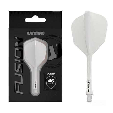 Winmau Fusion Integrated Flight System No6-31-White-Short-Premier Darts
