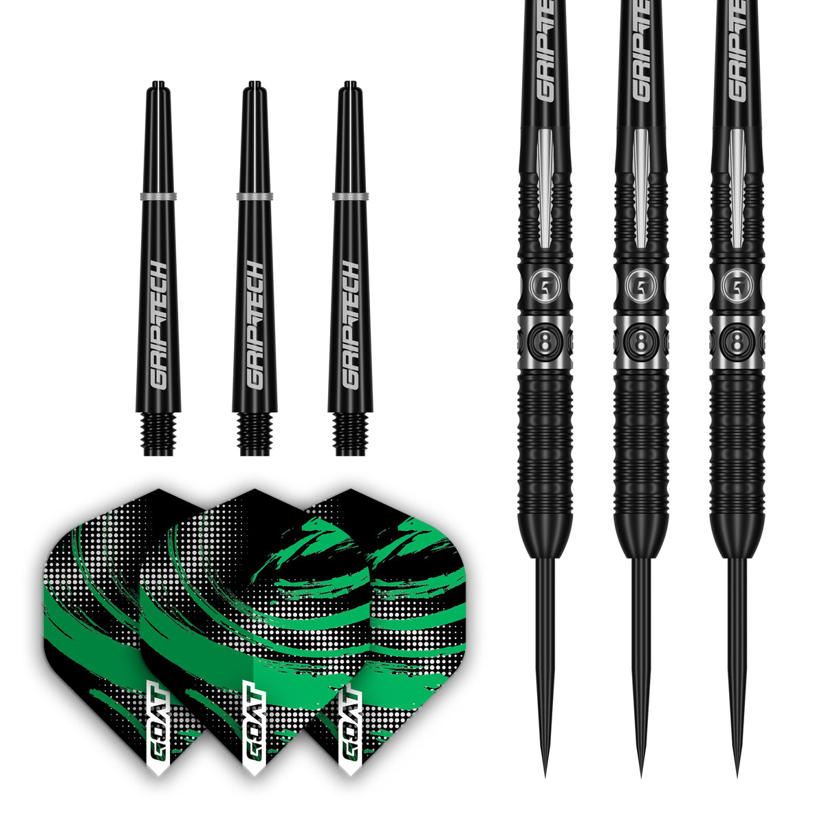 GOAT 8Ball 90% Tungsten Steel Tip Darts-Darts-5-Premier Darts