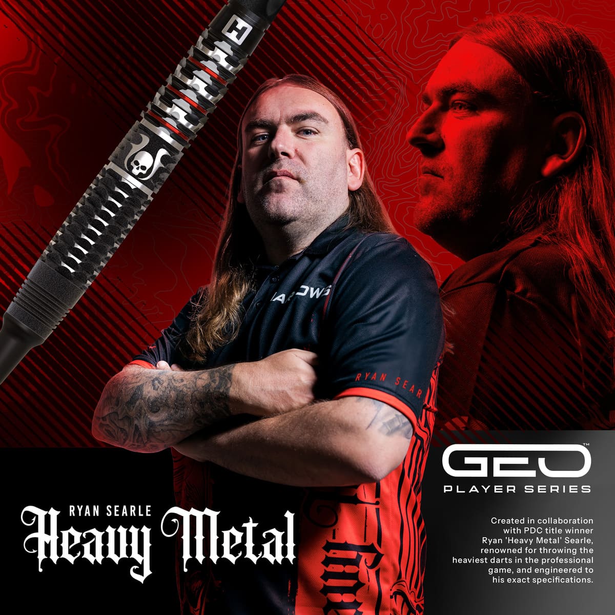 Harrows Ryan Searle Geo 90% Tungsten Soft Tip Darts-6-20 GRAM-Premier Darts