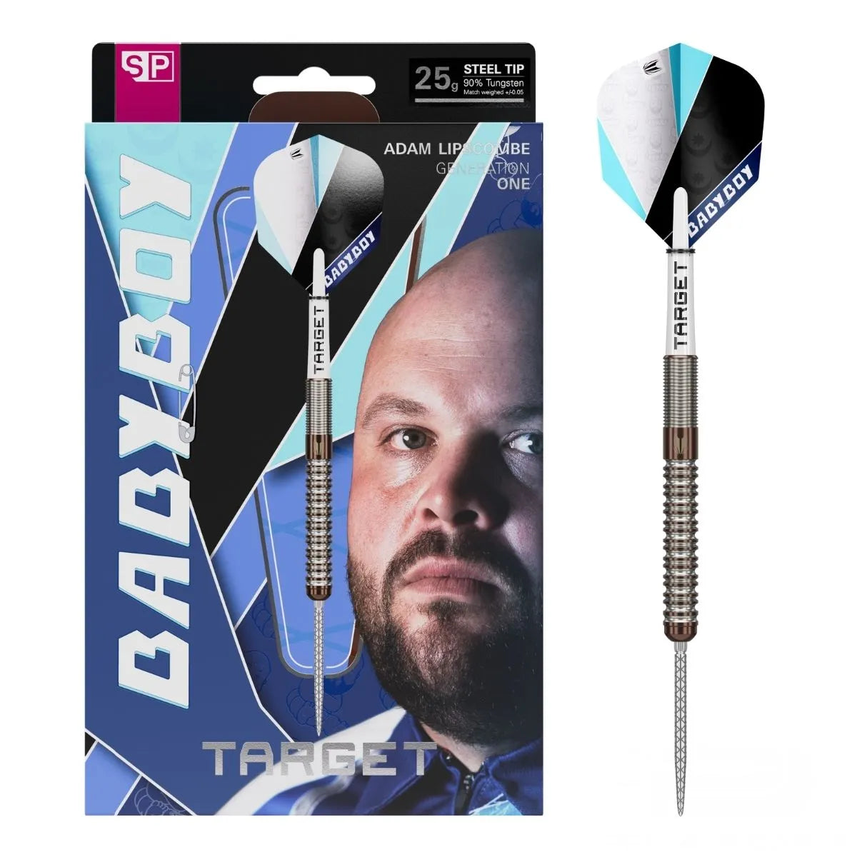 Target Darts Adam Lipscombe G1 SP 90% Tungsten Steel Tip Darts-1-25 GRAM-Premier Darts