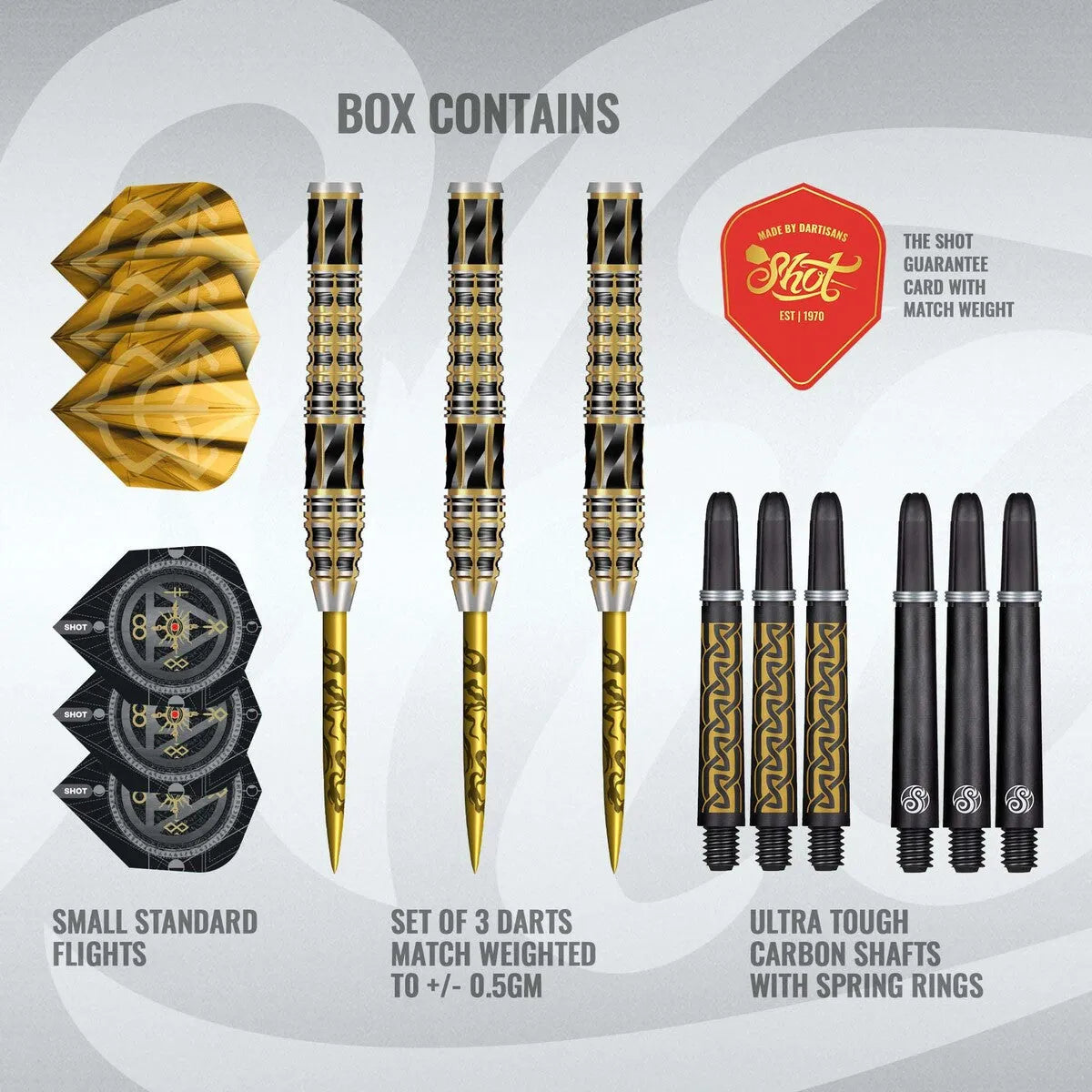 Shot Alchemy Auro 95% Tungsten Steel Tip Darts-9-23 GRAM-Premier Darts