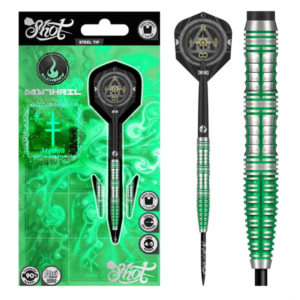 Shot Alchemy Mythril 90% Tungsten Steel Tip Darts-1-23 GRAM-Premier Darts