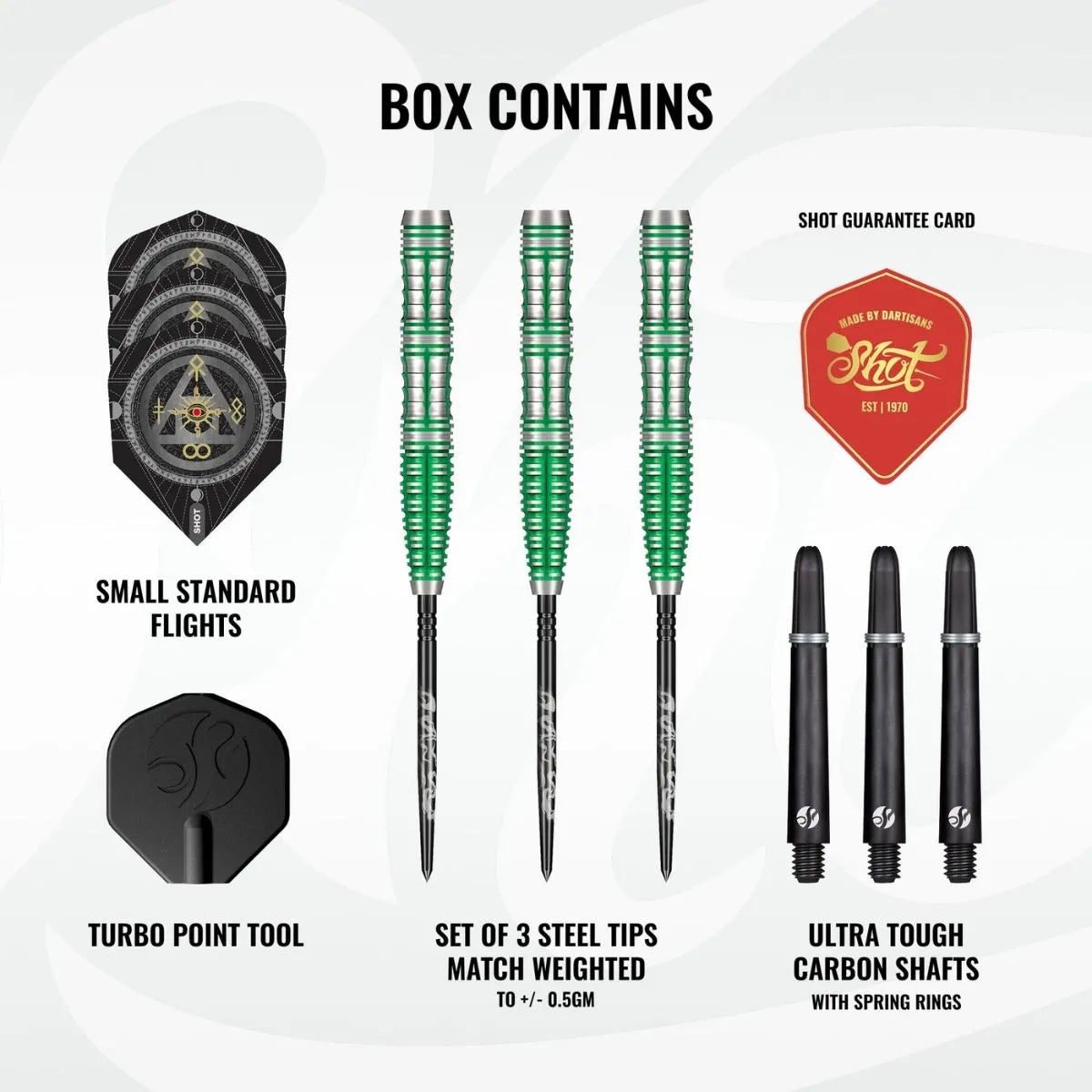 Shot Alchemy Mythril TP 90% Tungsten Steel Tip Darts-3-23 GRAM-Premier Darts