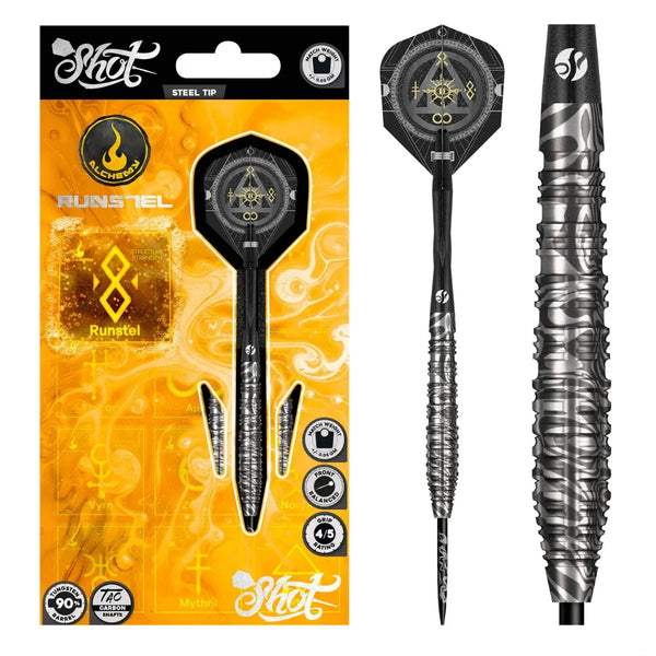 Shot Alchemy Runstil 90% Tungsten Steel Tip Darts-1-23 GRAM-Premier Darts