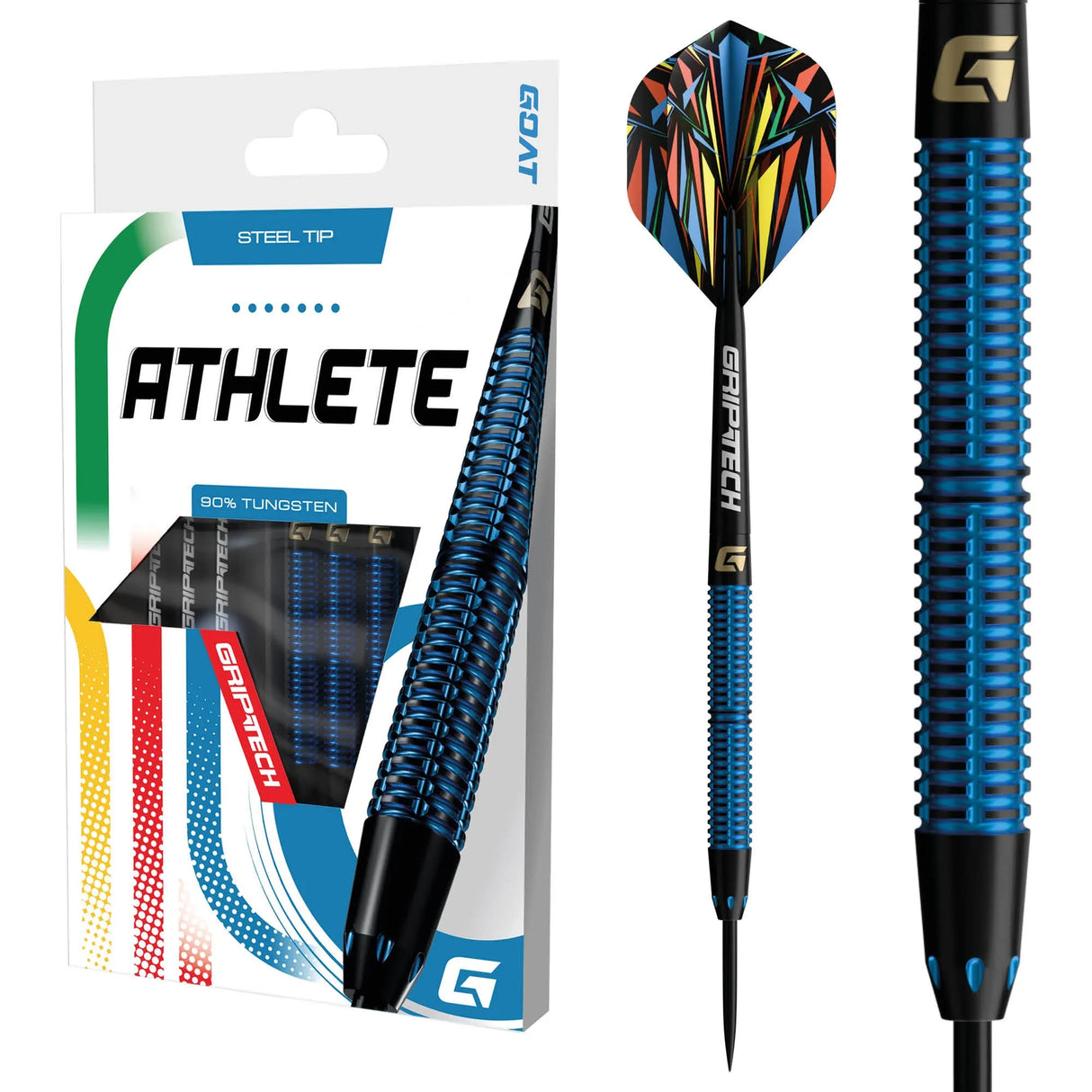 GOAT Athlete Blue 90% Tungsten Steel Tip Darts