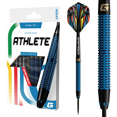GOAT Athlete Blue 90% Tungsten Steel Tip Darts-1-20 GRAM-Premier Darts