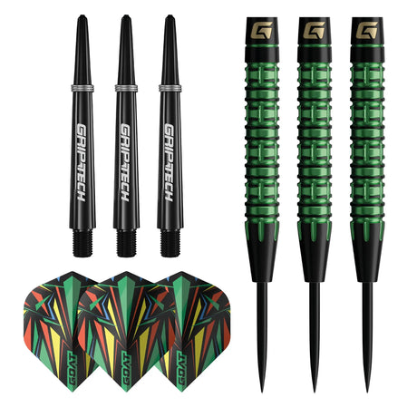 GOAT Athlete Green 90% Tungsten Steel Tip Darts-4-23 GRAM-Premier Darts