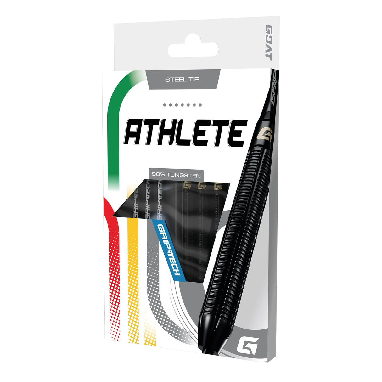 GOAT Athlete Black 90% Tungsten Steel Tip Darts