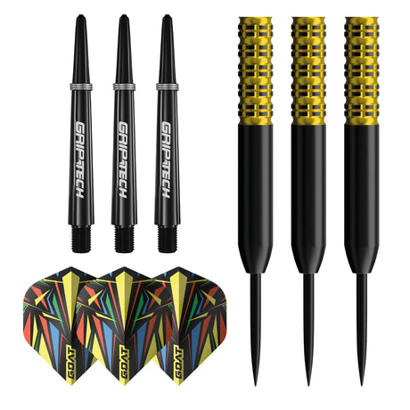 GOAT Athlete Yellow 90% Tungsten Steel Tip Darts-4-22 GRAM-Premier Darts