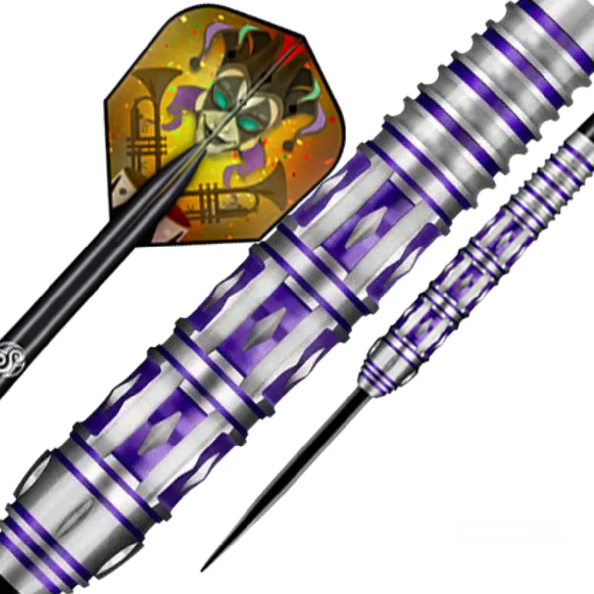 Shot Americana Mardi Gras 80% Tungsten Steel Tip Darts-2-23 GRAM-Premier Darts