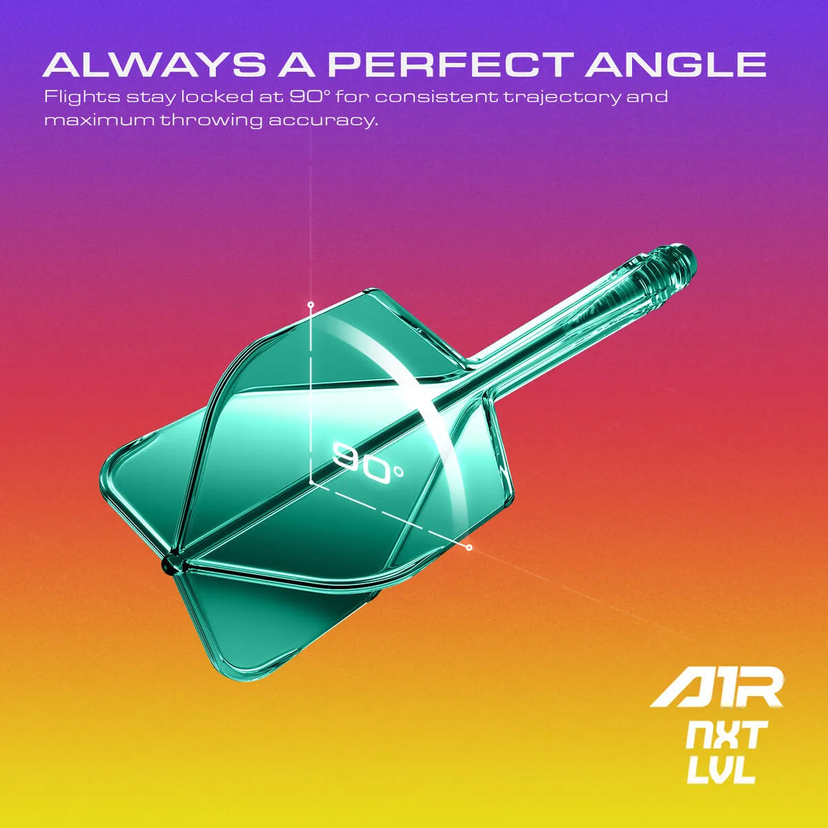 GOAT A1R Flight System No6-3-Black-Short-Premier Darts