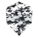 Shot Arctic Camo White Small Standard Dart Flights-1-Premier Darts