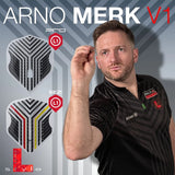 L-Style Darts L-Flight PRO L1 Arno Merk V1 Clear White Flights-4-Premier Darts