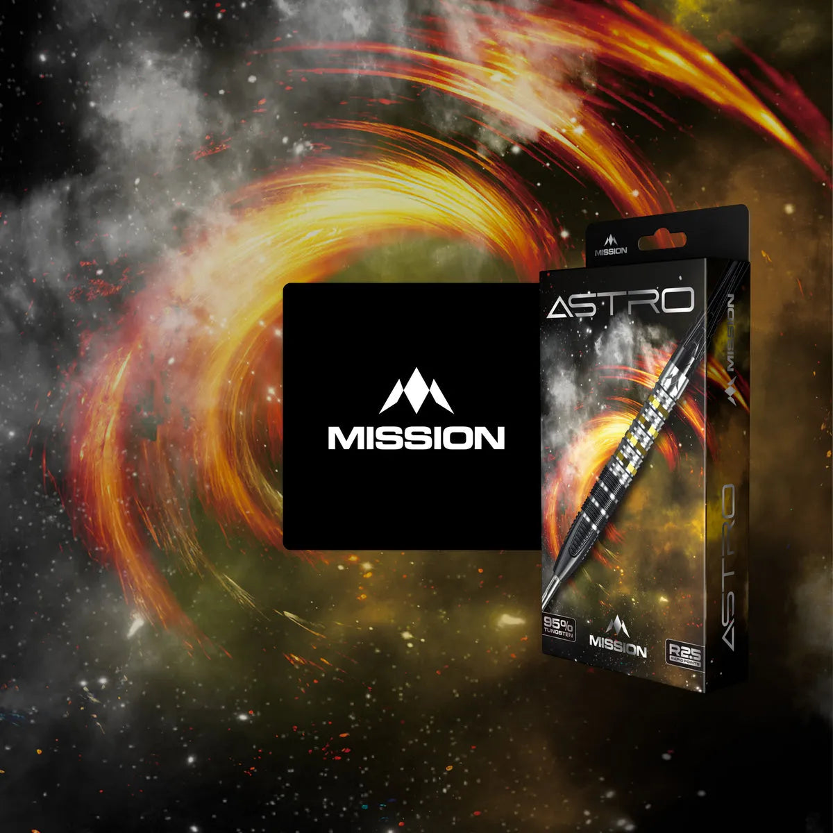 Mission Astro R2.5 95% Tungsten Steel Tip Darts-9-22 GRAM-Premier Darts