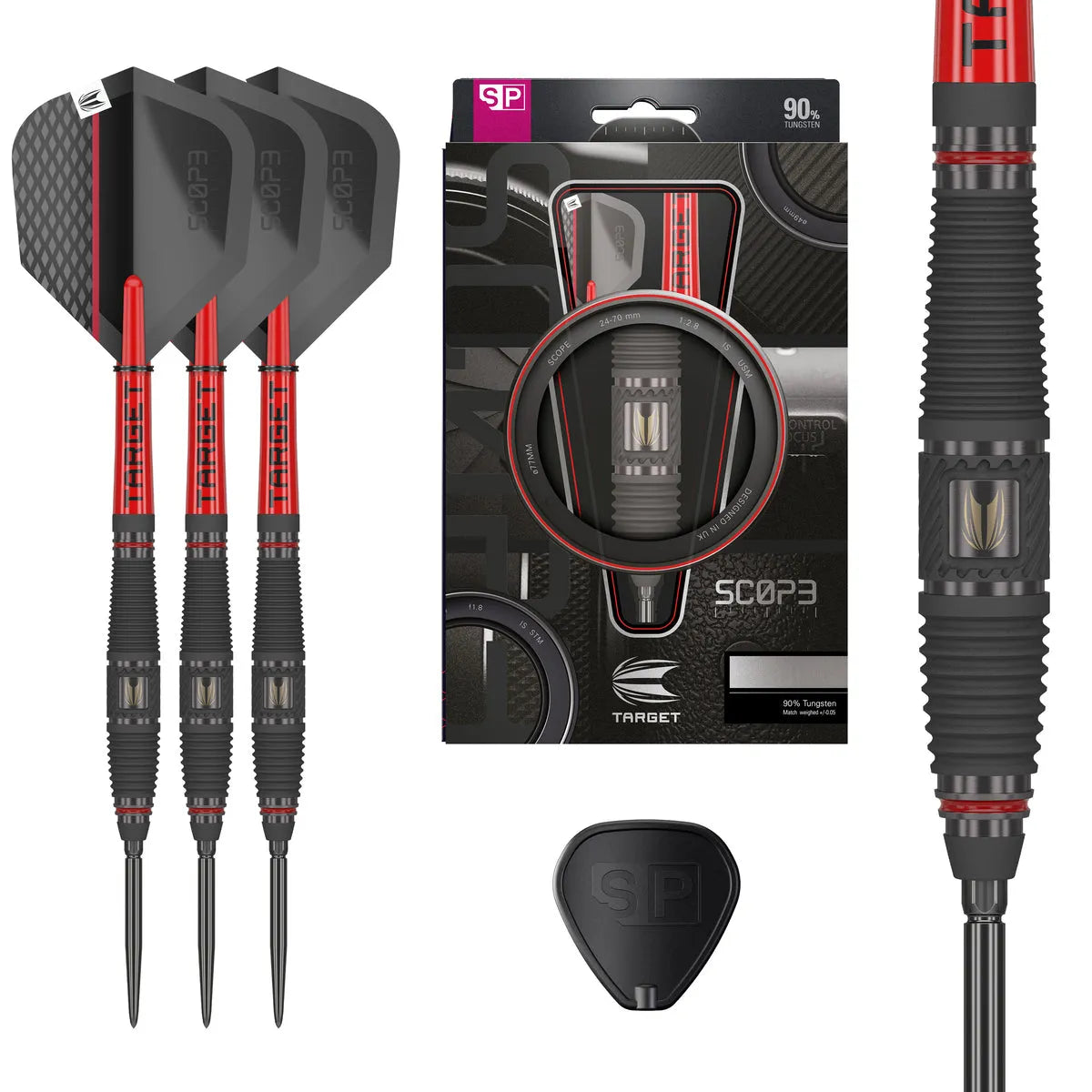 Target Darts Scope 03 SP 90% Tungsten Steel Tip Darts-3-21 GRAM-Premier Darts
