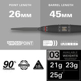 Target Darts Scope 03 SP 90% Tungsten Steel Tip Darts-4-21 GRAM-Premier Darts