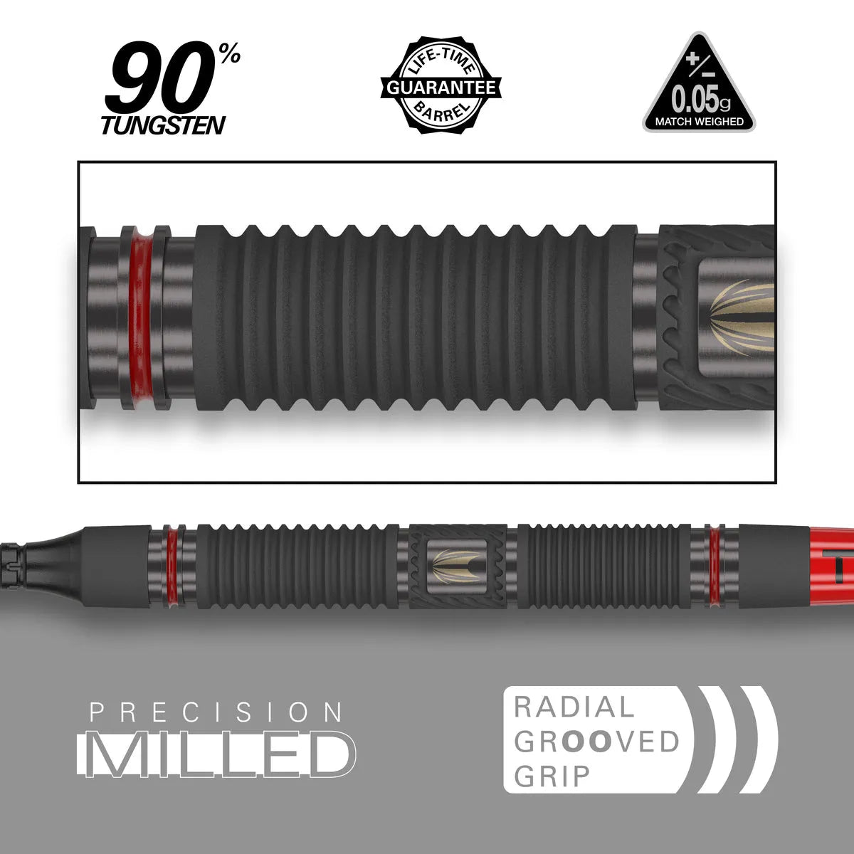 Target Darts Scope 11 90% Tungsten Soft Tip Darts-5-19 GRAM-Premier Darts