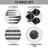 Target Darts Chris Dobey 95K 95% Tungsten Soft Tip Darts-7-18 GRAM-Premier Darts