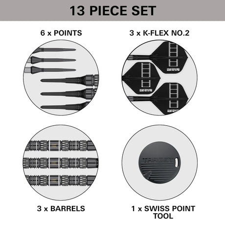 Target Darts Chris Dobey 95K 95% Tungsten Soft Tip Darts-Darts-7-Premier Darts