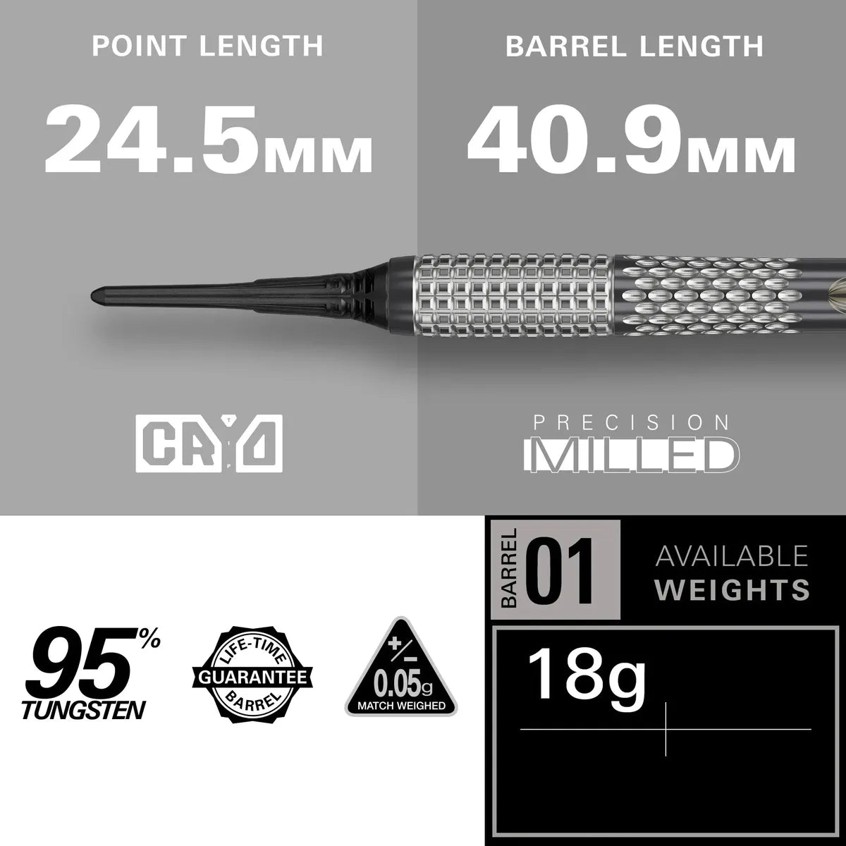 Target Darts Stephen Bunting G5 Void 95% Tungsten Soft Tip Darts-5-18 GRAM-Premier Darts