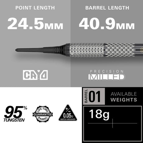 Target Darts Stephen Bunting G5 Void 95% Tungsten Soft Tip Darts-Darts-5-Premier Darts