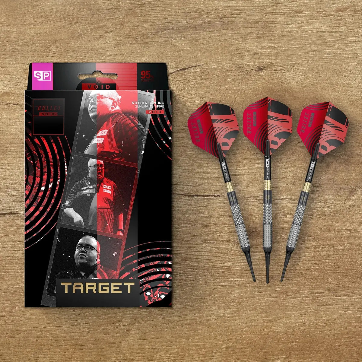 Target Darts Stephen Bunting G5 Void 95% Tungsten Soft Tip Darts-8-18 GRAM-Premier Darts