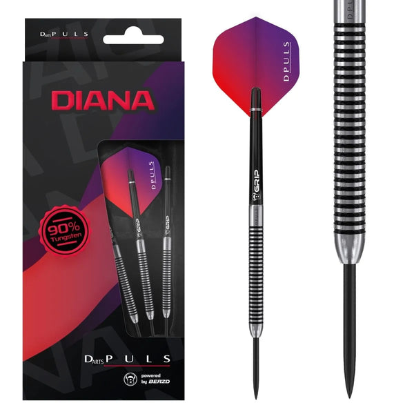 DPuls Diana 90% Tungsten Steel Tip Darts-1-22g-Premier Darts