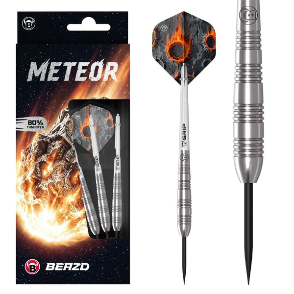 BEAZD Meteor 80% Tungsten Steel Tip Darts - MT11 - Ringed-1-27g-Premier Darts