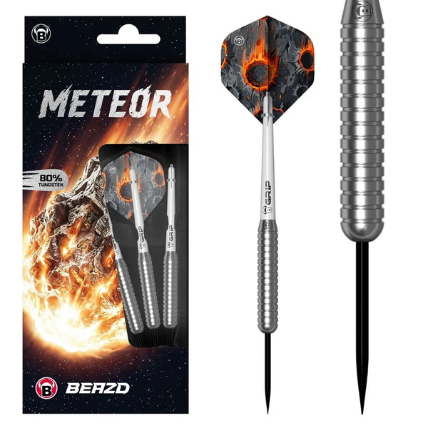 BEAZD Meteor 80% Tungsten Steel Tip Darts - MT12 - Ringed-1-28g-Premier Darts