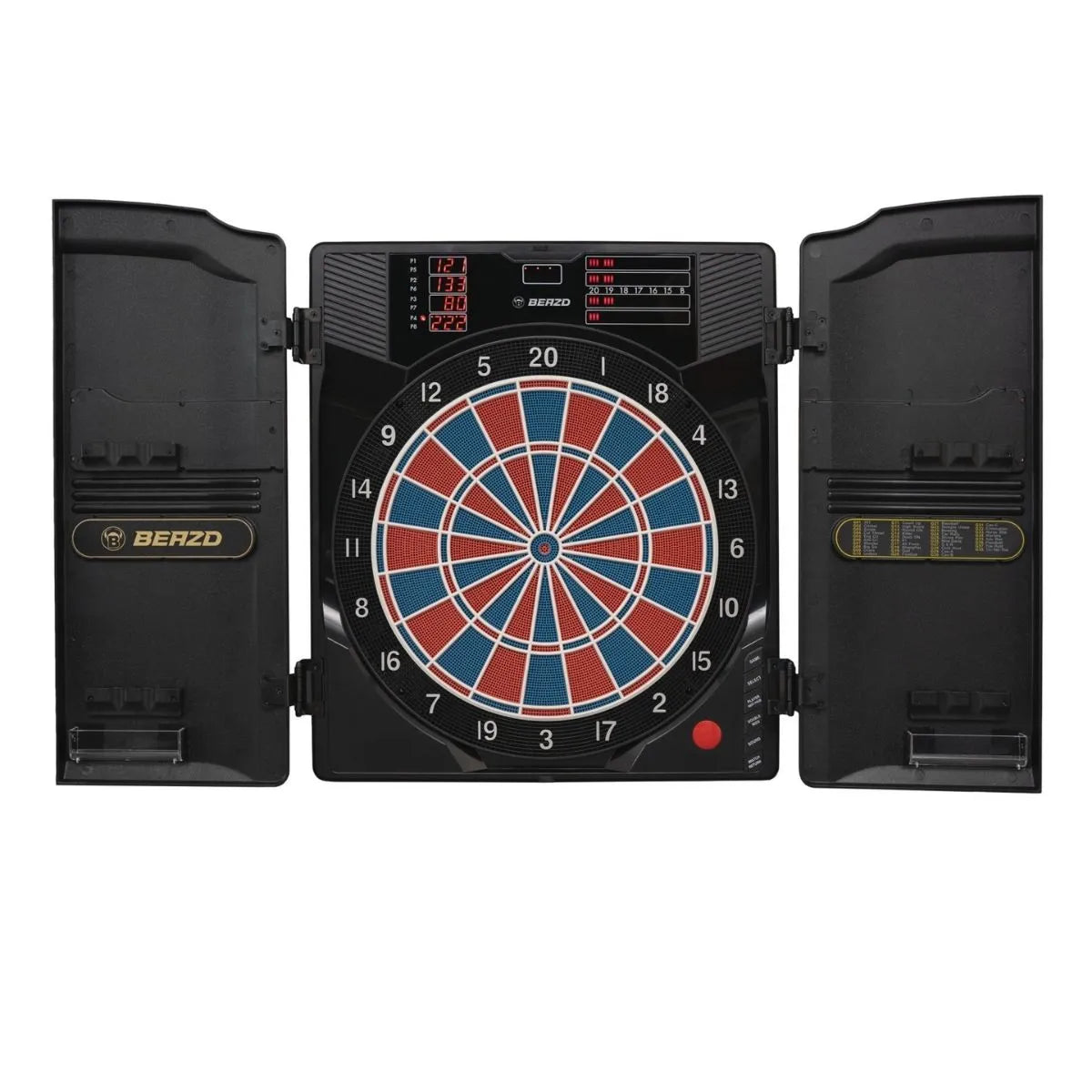 BEAZD Master-Score Electronic Soft Tip Dart Board In Cabinet-1-Premier Darts