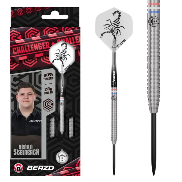 BEAZD Challenger Kendji Steinbach 90% Tungsten Steel Tip Darts-1-23 GRAM-Premier Darts