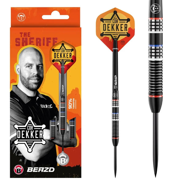 BEAZD Cor Dekker 90% Tungsten Steel Tip Darts-1-23 GRAM-Premier Darts