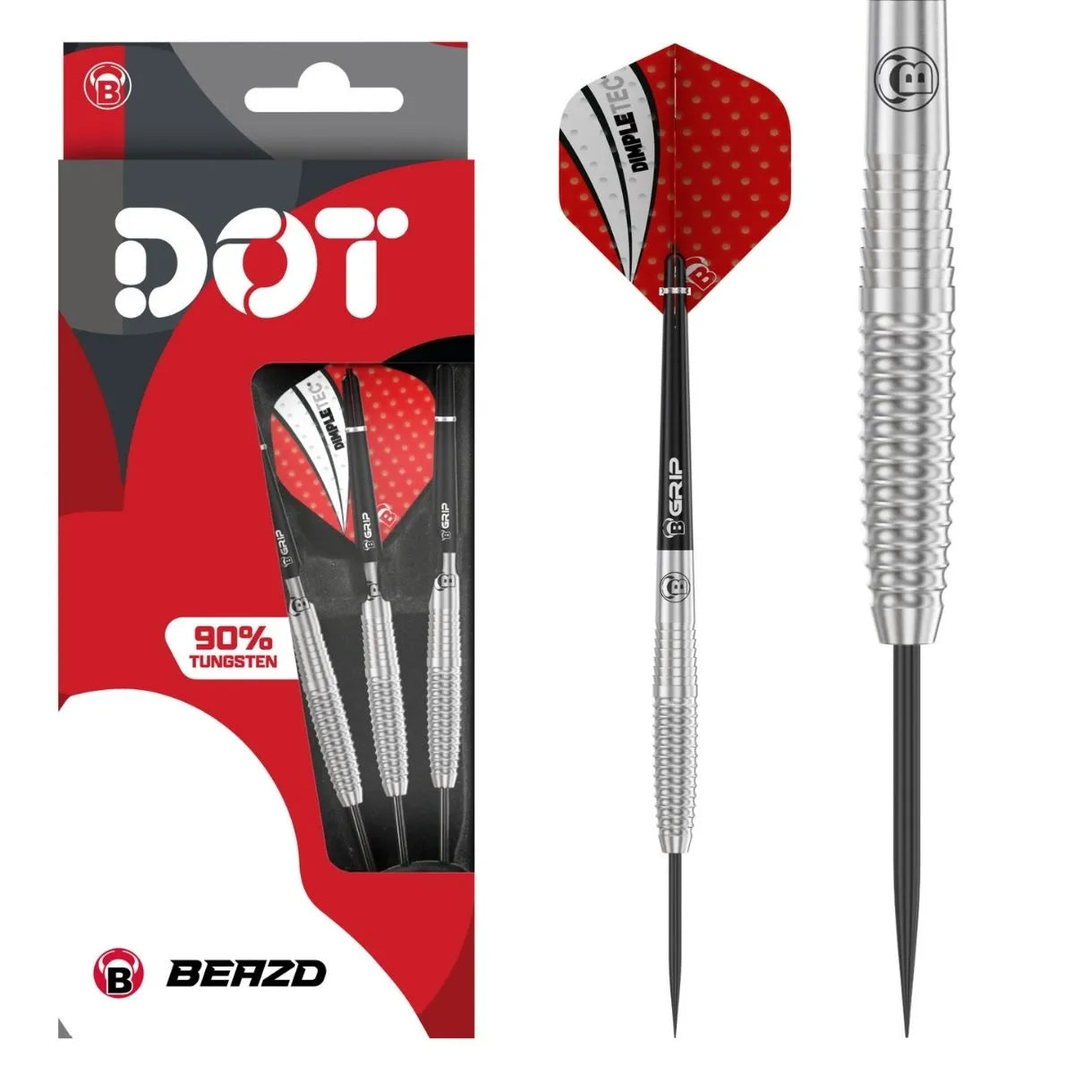 BEAZD Dot D1 90% Tungsten Steel Tip Darts-1-22 GRAM-Premier Darts