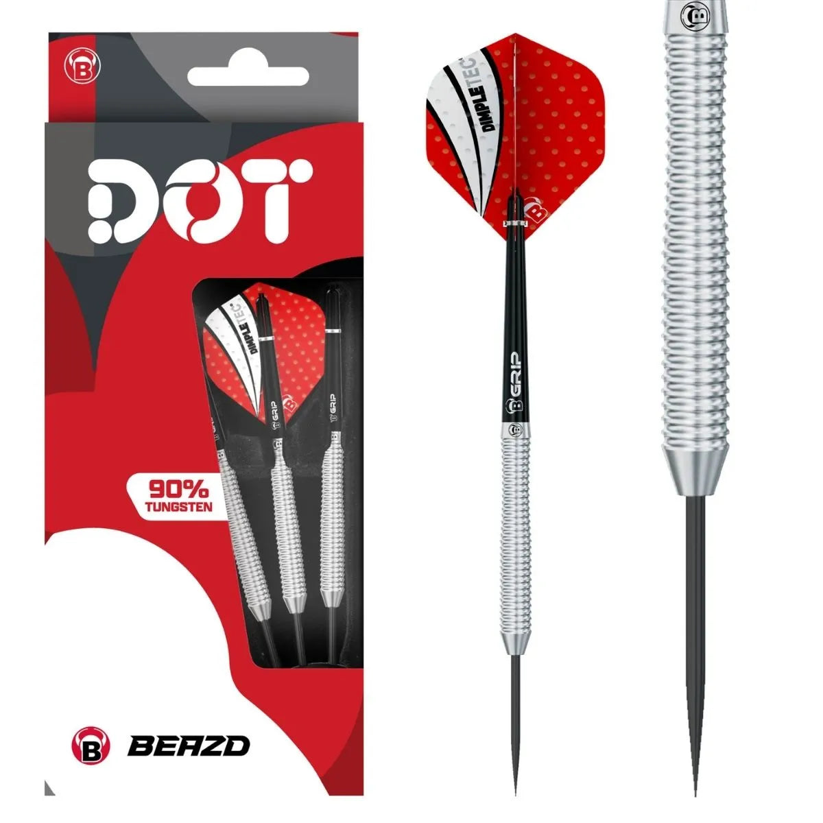 BEAZD Dot D2 90% Tungsten Steel Tip Darts-1-22 GRAM-Premier Darts