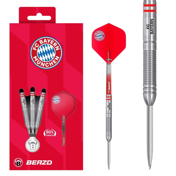 BEAZD FC Bayern Munich 90% Tungsten Steel Tip Darts-1-24 GRAM-Premier Darts